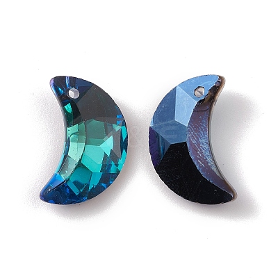 Electroplate Transparent Glass Pendants GLAA-A008-10C-1