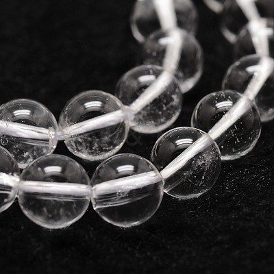 Natural Quartz Crystal Bead Strands G-G735-21-8mm-A-1
