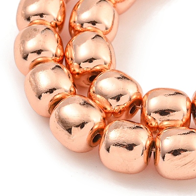 Electroplated Synthetic Non-magnetic Hematite Beads Strands G-C136-C01-02-1