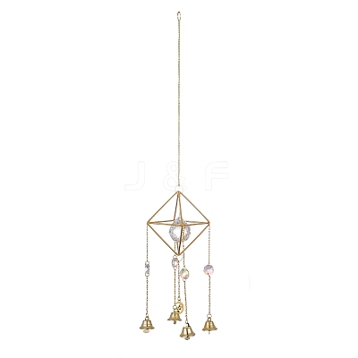 Geometric Metal Suncatchers Wall Hanging Decoration LS-HJEW-G018-01B-G-1