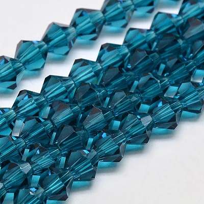 Imitate Austrian Crystal Bicone Glass Beads Strands X1-GLAA-F029-4x4mm-01-1