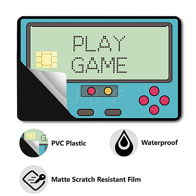 Rectangle PVC Plastic Waterproof Card Stickers DIY-WH0432-086-1