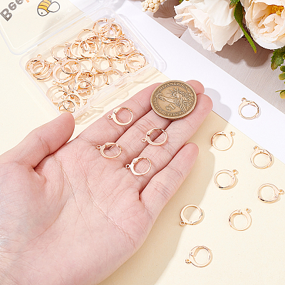 50Pcs 304 Stainless Steel Leverback Earring Findings STAS-BBC0009-47-1