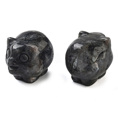 Natural Larvikite Carved Figurines DJEW-L023-C03-1
