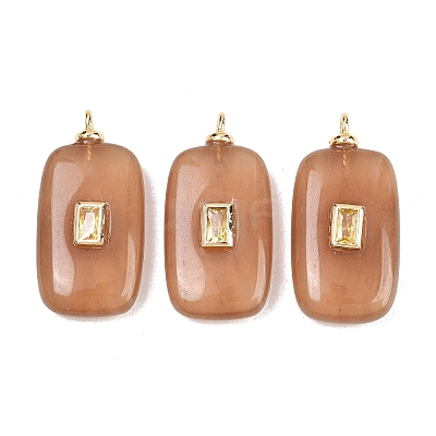 Dyed Natural White Jade Pendants G-H328-03G-A07-1