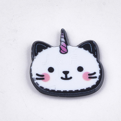 Plastic Kitten Cabochons KY-T010-08-1