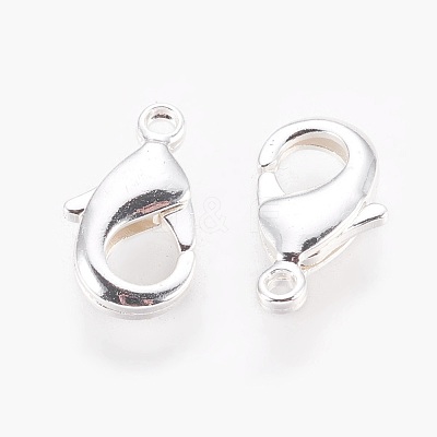Brass Lobster Claw Clasps X-KK-S314-42S-1