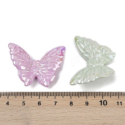 UV Plating Opaque Acrylic Beads MACR-L007-02C-1