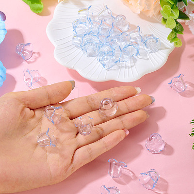 30Pcs Acrylic Bead Caps for Wind Chimes Making TACR-TA0001-69D-1
