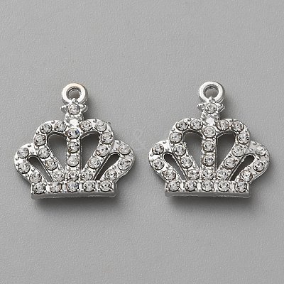 Alloy Rhinestone Pendants FIND-P033-01P-1