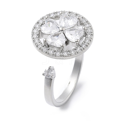 Rotatable Open Cuff Rings for Women RJEW-S402-07P-1