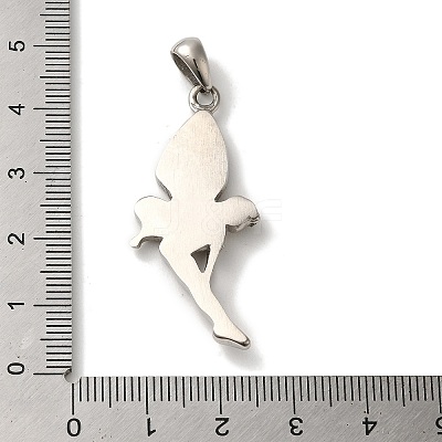 Non-Tarnish 316L Surgical Stainless Steel Pendants STAS-H194-03P-02-1