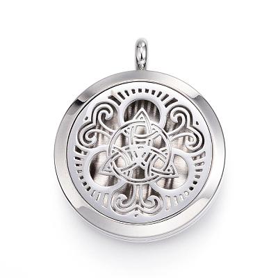 316 Surgical Stainless Steel Diffuser Locket Pendants STAS-H342-14P-1