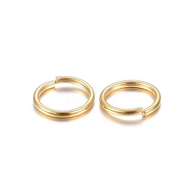 304 Stainless Steel Open Jump Rings STAS-O098-01G-10-1