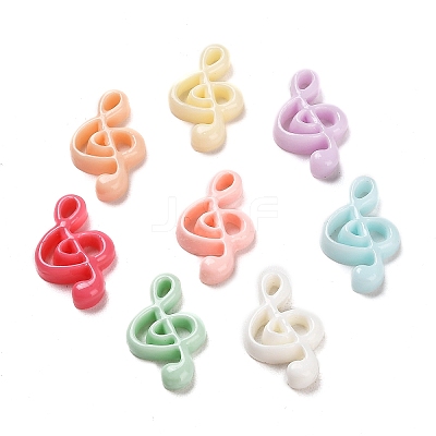 Opaque Resin Cabochons CRES-D025-01-1