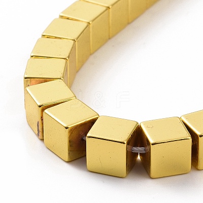 Electroplated Non-magnetic Synthetic Hematite Beads Strands G-C006-02G-1