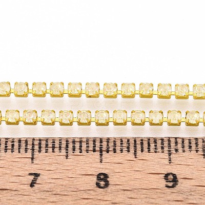 Iron Rhinestone Cup Chains CH-T006-05B-10-1