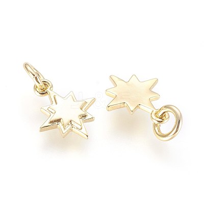 Brass Charms KK-G364-15G-1