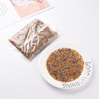 12/0 Round Glass Seed Beads SEED-US0003-2mm-TR-1