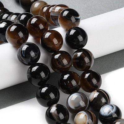 Natural Eye Agate Beads Strands G-NH0019-F01-02-1