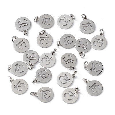 Non-Tarnish 304 Stainless Steel Charms STAS-Q201-T451P-1