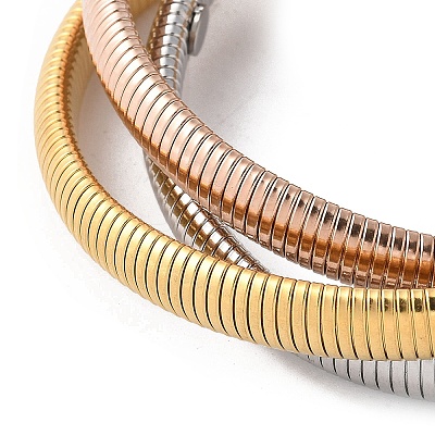 304 Stainless Steel Stretch Bracelets BJEW-A031-01F-M-1