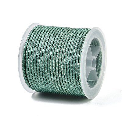 11M Polyester Braided Cord with Cotton Core & Metallic Thread OCOR-Z006-01-37-1