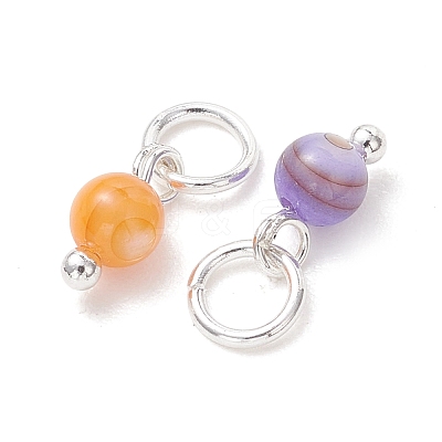 Dyed Natural Freshwater Shell Pendants PALLOY-JF05441-03-1