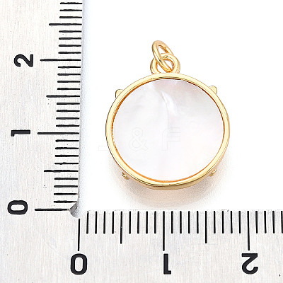 Brass Micro Pave Clear Cubic Zirconia Pendants KK-N268-75G-1