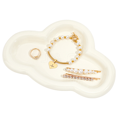 Porcelain Jewelry Dish Tray DJEW-WH0039-87-1