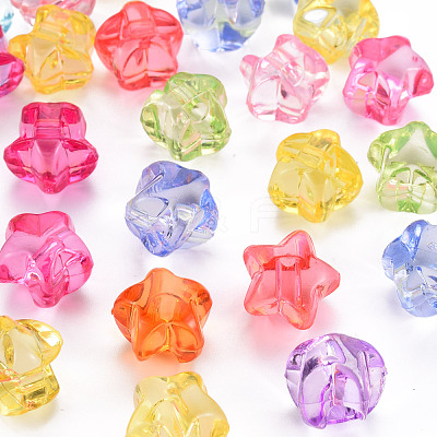 1-Hole Transparent Acrylic Buttons TACR-S154-52B-1
