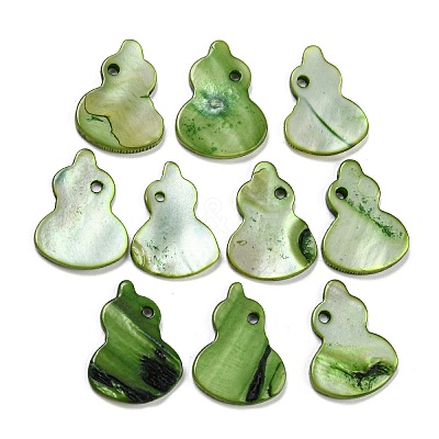 Dyed Natural Freshwater Shell Pendants BSHE-G034-11F-1