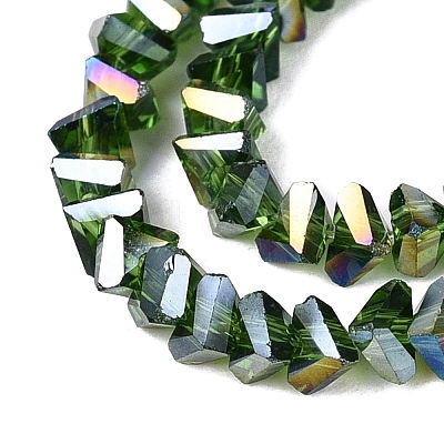 Electroplate Transparent Glass Beads Strands LS-EGLA-Q139-01A-A21-1