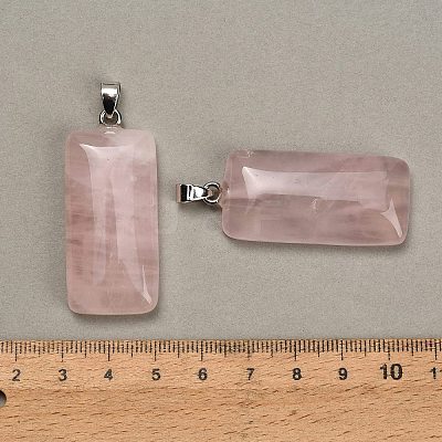 Natural Rose Quartz Pendants GG-CBAA0EE-01P-19-1