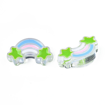 Transparent Acrylic Beads TACR-S117-15-1