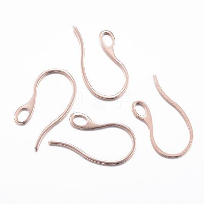 Ion Plating(IP) 304 Stainless Steel Earring Hooks STAS-H383-28RG-1