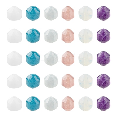 18Pcs 6 Style Natural & Synthetic Mixed Stone Beads G-FS0001-65-1