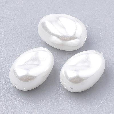 Eco-Friendly Plastic Imitation Pearl Beads MACR-T013-07-1