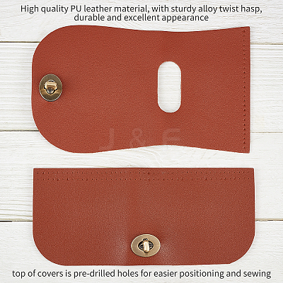 2Pcs 2 Style Alloy Twist Hasp FIND-WR0001-50A-1