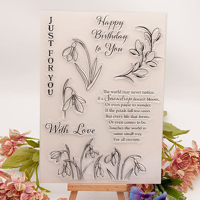 Silicone Clear Stamps DIY-A013-02-1