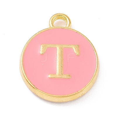 Golden Plated Alloy Enamel Charms LS-ENAM-Q437-14T-1