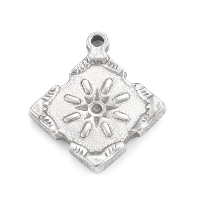 Tarnish Resistant 304 Stainless Steel Pendant Rhinestone Settings STAS-F287-52P-1