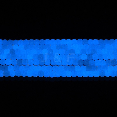 Synthetic Luminous Stone Beads Strands G-C086-01B-08-1