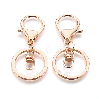 Alloy Keychain Clasp Findings X-IFIN-F151-02G-1
