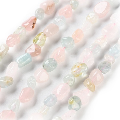 Natural Morganite Beads Strands G-P497-01C-57-1