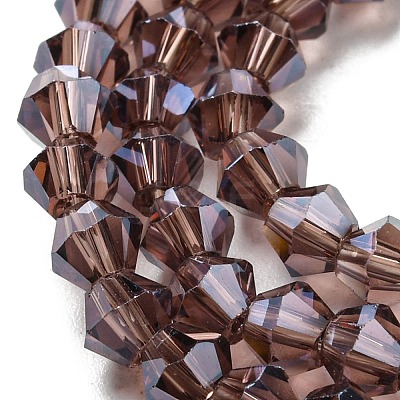 Transparent Electroplate Glass Beads Strands EGLA-A039-T2mm-A05-1