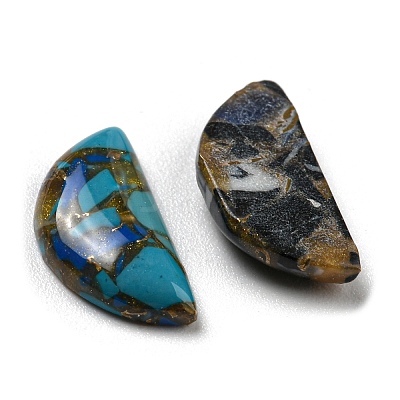 Imitation Jade Glass Cabochons X-FIND-C039-04-1