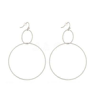 304 Stainless Steel Dangle Earrings X-EJEW-L237-02P-1