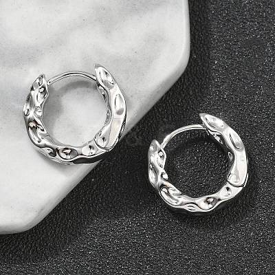 Brass Hoop Earrings EJEW-D320-23P-1