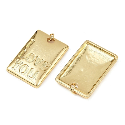 Brass Pendants KK-S526-53G-1